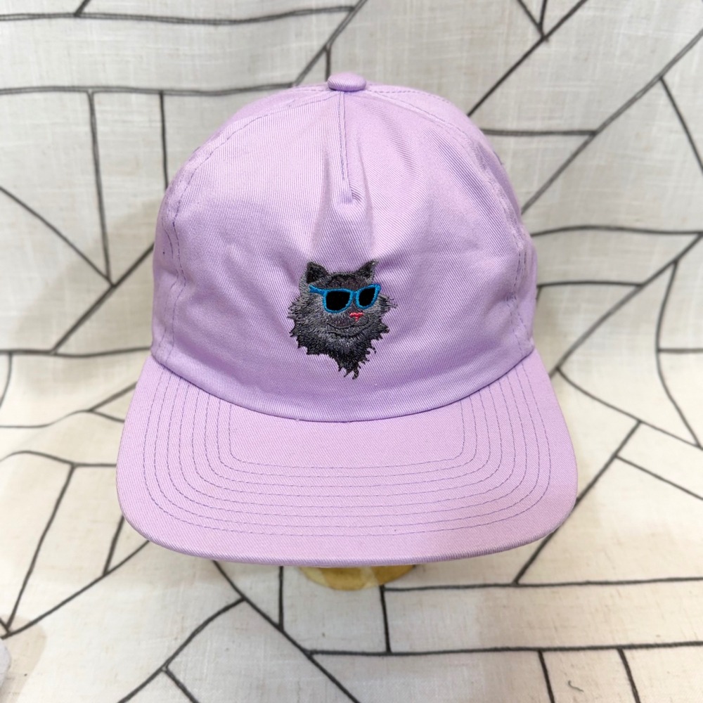 Coal Headwear Snapback Hat OSFM Purple Cat with Sunglasses‎ Embroidered Cap